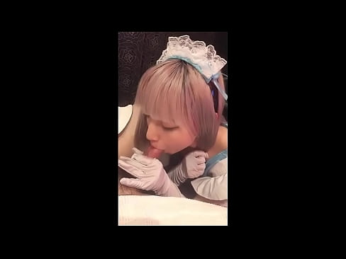 ❤️ Idol Japanese [mayuka], Aṣọ iranṣẹbinrin Faranse, apakan 1, ifefẹfẹ ati fifẹ kuro pẹlu ipara ❤❌ Fidio furo ❤